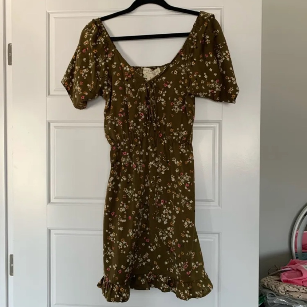 saltwater luxe mini floral dress